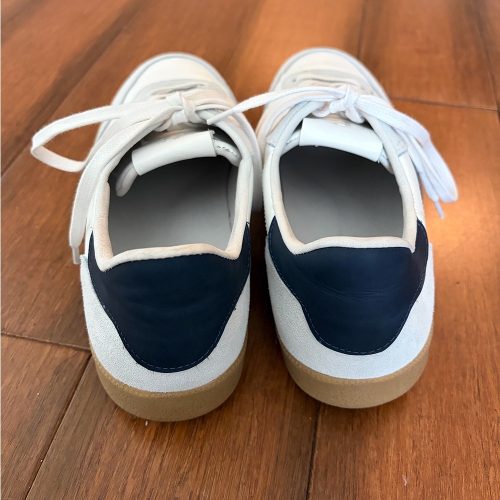 Men’s Beckett Simonon White and Navy Sneakers -Size 9 - Picture 4 of 9